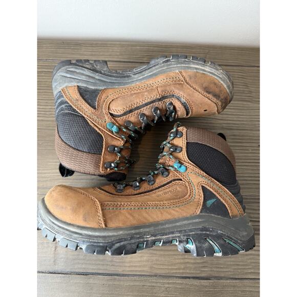 RED WING Tradeswoman 2346 Women's Safety Toe Waterproof Work Boots Brown Sz 6 - Picture 7 of 9